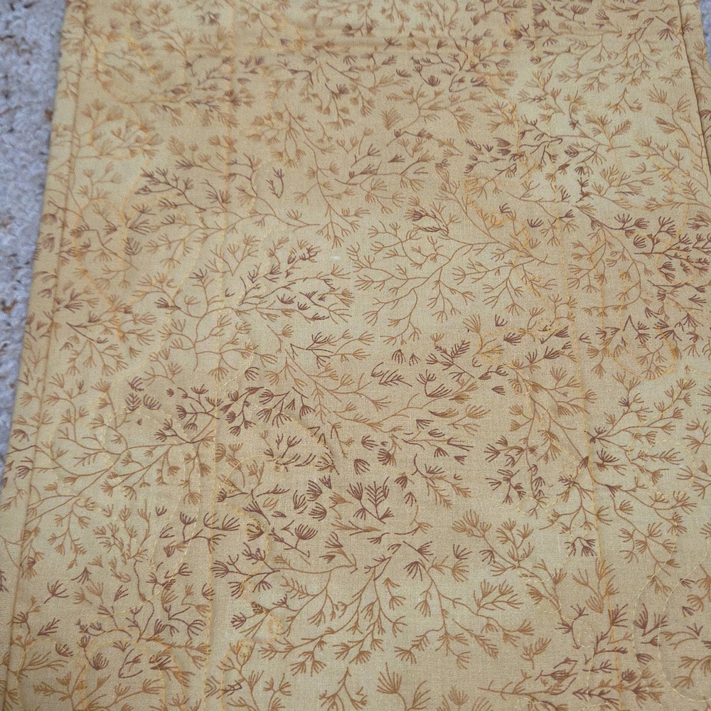 Pinwheel Autumn Table Runner Handmade In Vermont - Picture 5 of 5